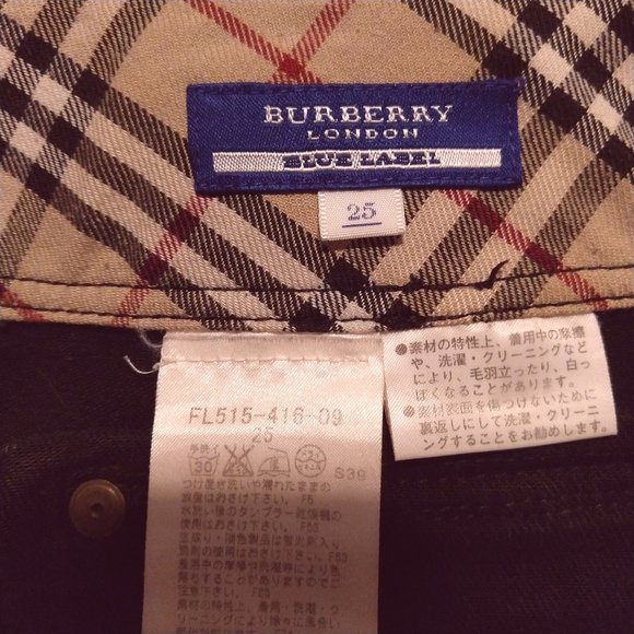 BURBERRY Blue Label, Black Denim Mini Skirt Button-Front (Size-See Measurements) - Picture 12 of 12